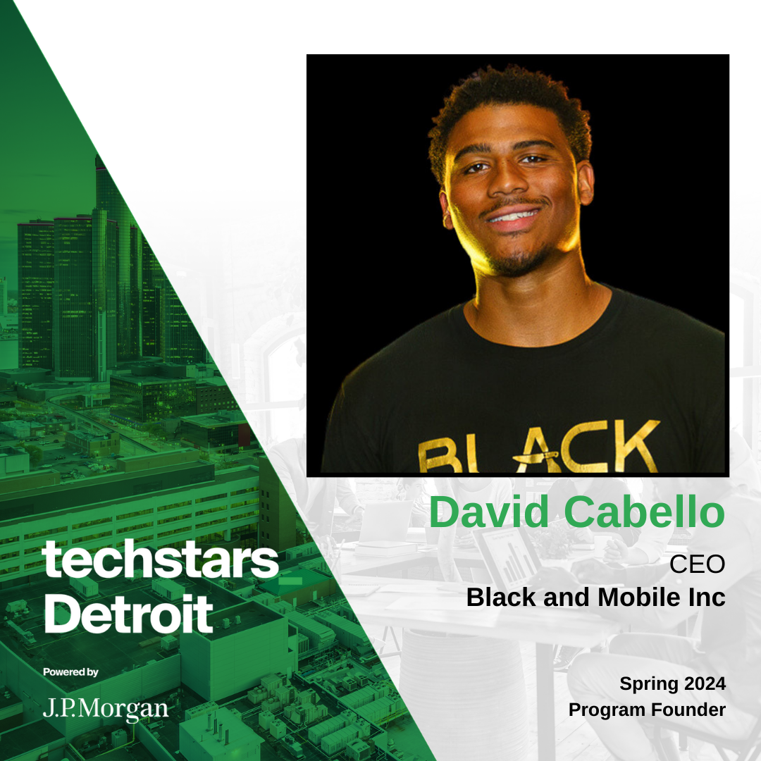 Black and Mobile Inc is named one of 12 startups for the Techstars Detroit Spring Class of 2024