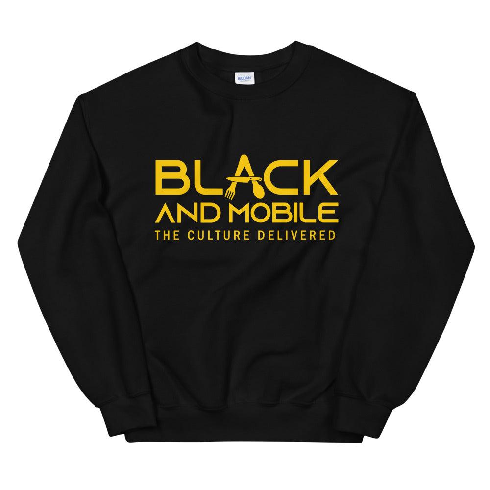 Black and Mobile Unisex Sweatshirt - Black and Mobile