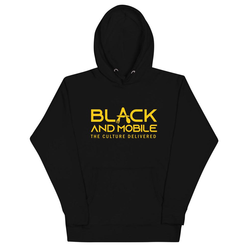 Black and Mobile Unisex Hoodie - Black and Mobile
