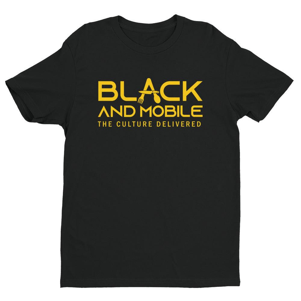 Black and Mobile: The Culture Delivered Men's T-Shirt - Black and Mobile