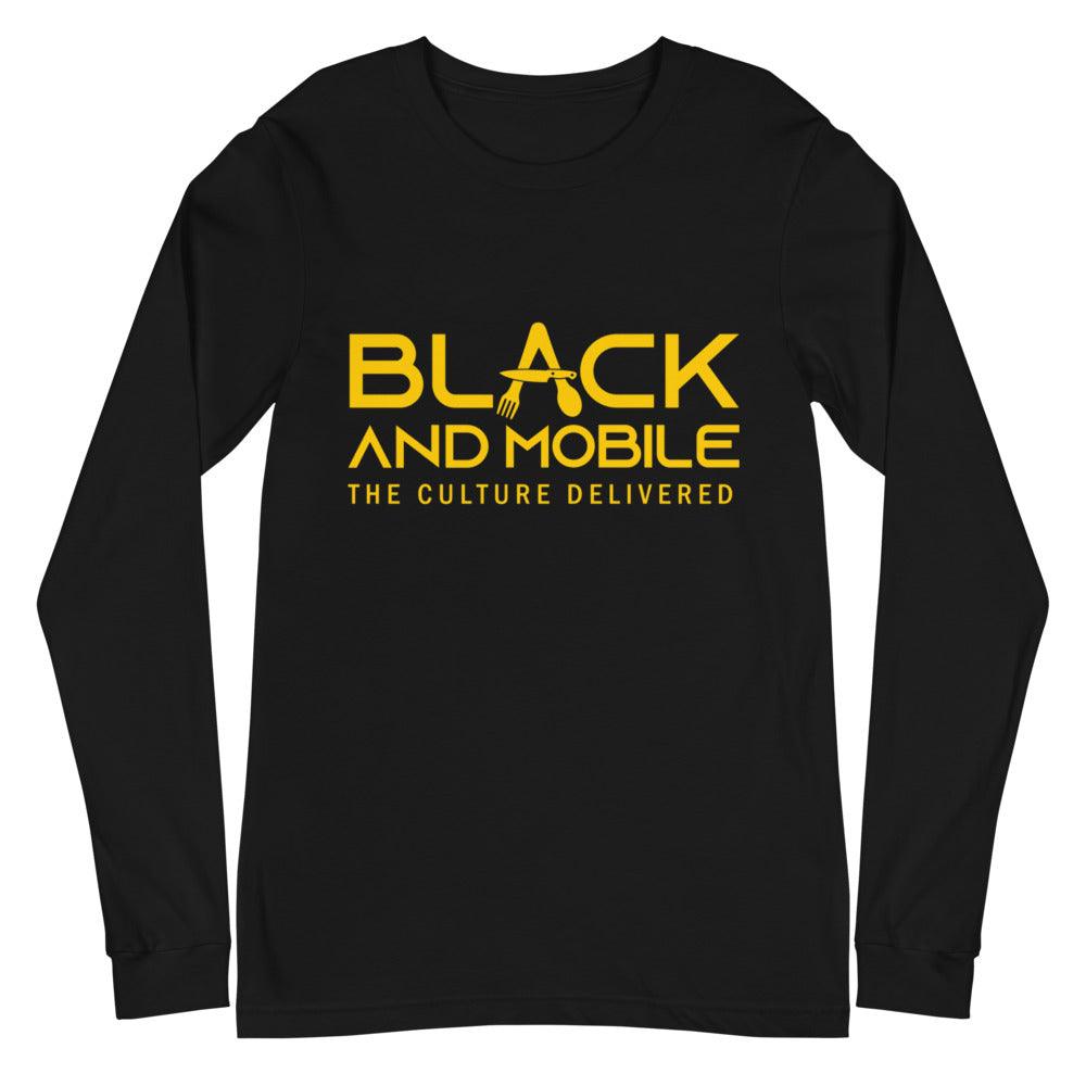 Black and Mobile: The Culture Delivered Women's Long Sleeve Shirt - Black and Mobile