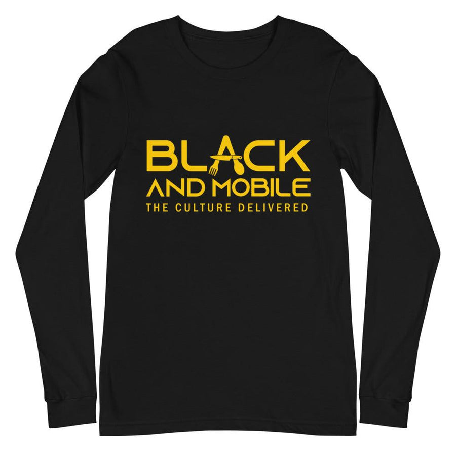Black and Mobile: The Culture Delivered Women's Long Sleeve Shirt - Black and Mobile