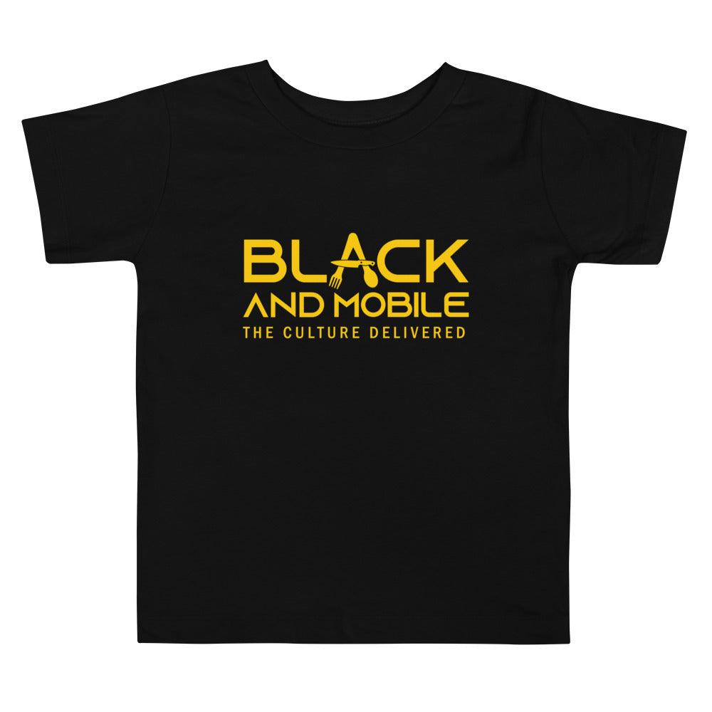 Black and Mobile: The Culture Delivered Toddler T-Shirt - Black and Mobile